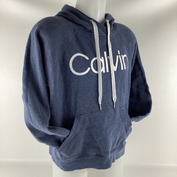 Calvin Klein Performance Hoodie Drawstring Active Blue Wash Men's Size Medium - Picture 3 of 13